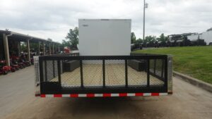 8.5×20 White Enclosed Hybrid Utility Trailer (2) 7,000lb Axles - Image 8
