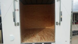 8.5×20 White Enclosed Hybrid Utility Trailer (2) 7,000lb Axles - Image 12