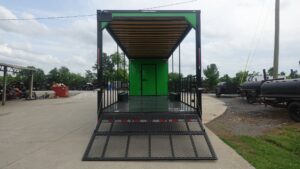 Enclosed Trailer 8.5′ X 30′ Lime Green Hybrid Drone and Equipment Hauler - Image 10