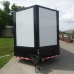 8.5X36 White With Black Out Enclosed Trailer With Escape Doors E Track Floor (3) 7K Axles 21K GVWR - Image 2