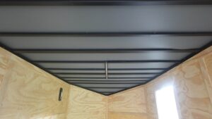 8.5×24 Blue V-Nose Slant Top Enclosed Trailer (2) 5200lb Axles Ladder Racks - Image 15