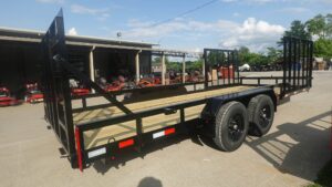 7×20 Heavy Duty Straight Deck Utility Trailer (2) 5,200lb Axles With (2) Side Gates 10K GVWR - Image 8