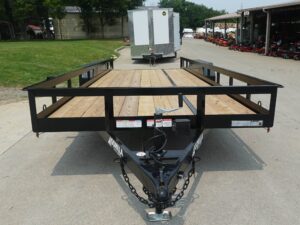 7×20 Heavy Duty Dovetail Utility Trailer (2) 5,200lb Axles with Brakes 10k GVWR - Image 4