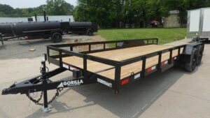 7×20 Heavy Duty Dovetail Utility Trailer (2) 5,200lb Axles with Brakes 10k GVWR - Image 2
