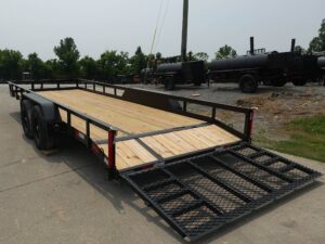 7×20 Heavy Duty Dovetail Utility Trailer (2) 5,200lb Axles with Brakes 10k GVWR - Image 8