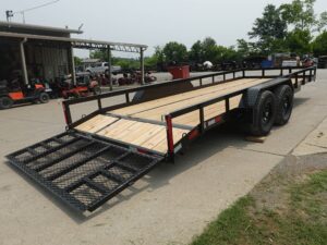 7×20 Heavy Duty Dovetail Utility Trailer (2) 5,200lb Axles with Brakes 10k GVWR - Image 13