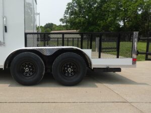 7×16 Tandem White V-Nose Hybrid Enclosed Trailer - Image 6