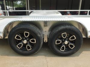 7′ x 18′ All Aluminum Utility Trailer Dual Axle Straight Deck - Image 11