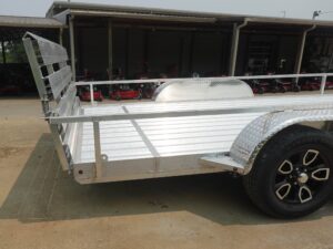 7′ x 18′ All Aluminum Utility Trailer Dual Axle Straight Deck - Image 6