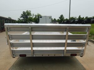 7′ x 18′ All Aluminum Utility Trailer Dual Axle Straight Deck - Image 8