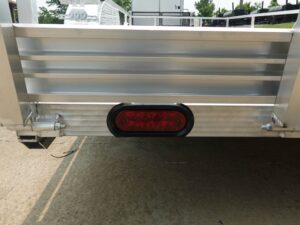7′ x 18′ All Aluminum Utility Trailer Dual Axle Straight Deck - Image 9