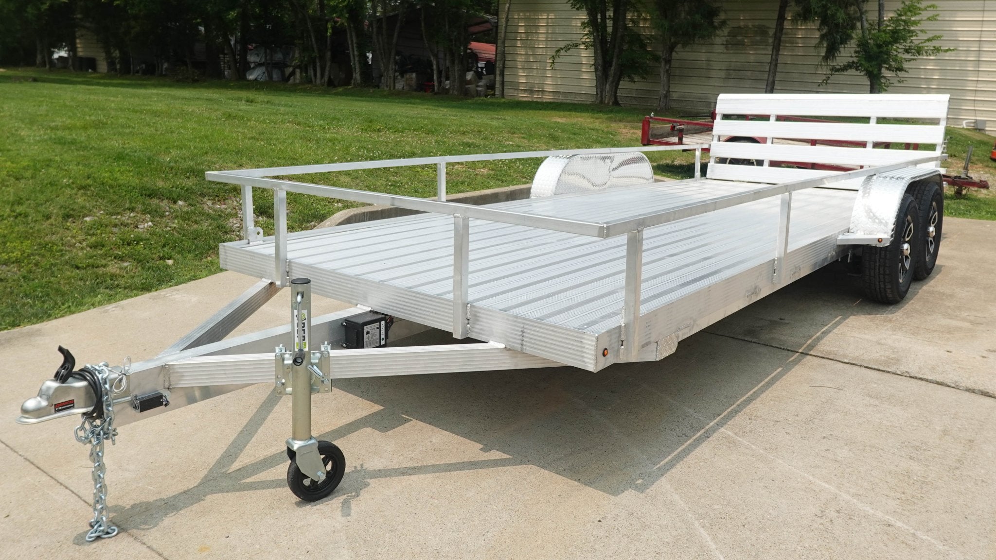 7′ x 18′ All Aluminum Utility Trailer Dual Axle Straight Deck 7′ x 18′ All Aluminum Utility Trailer Dual Axle Straight Deck - Image 1