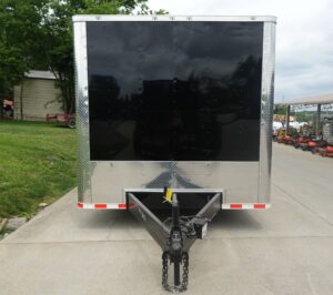 8.5×32 Black Enclosed Car Hauler Trailer With Ramp and Side Door (3) 7K Axles 21k GVWR - Image 5