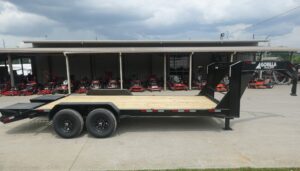 7×20 Gooseneck Equipment Trailer (2) 7K Axles with Brakes & Mini King Kong Ramps 14K GVWR - Image 8