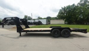 7×20 Gooseneck Equipment Trailer (2) 7K Axles with Brakes & Mini King Kong Ramps 14K GVWR - Image 6