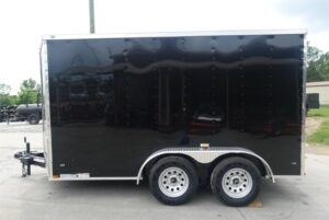 7X12 V-Nose Enclosed Cargo Trailer (2) 3,500LB Axles - Image 10