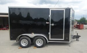 7X12 V-Nose Enclosed Cargo Trailer (2) 3,500LB Axles - Image 8