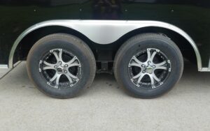 8.5×12 Black V-Nose Enclosed Trailer with Elect Pkg (2) 3500lb Axles Storage - Image 6