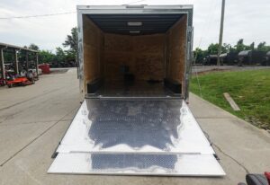8.5×12 Black V-Nose Enclosed Trailer with Elect Pkg (2) 3500lb Axles Storage - Image 15