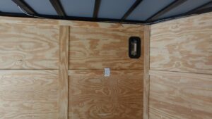 8.5×12 Black V-Nose Enclosed Trailer with Elect Pkg (2) 3500lb Axles Storage - Image 20
