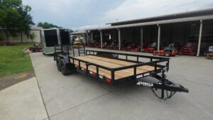 7×20 Heavy Duty Dovetail Utility Trailer (2) 5,200lb Axles with Brakes 10k GVWR - Image 6