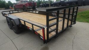 7×20 Heavy Duty Dovetail Utility Trailer (2) 5,200lb Axles with Brakes 10k GVWR - Image 9