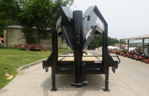 8.5×25 Gooseneck Deckover Dovetail Trailer (2) 10K Axles King Kong Ramps 20K GVWR - Image 3