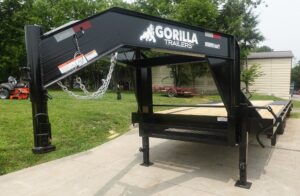8.5×25 Gooseneck Deckover Dovetail Trailer (2) 10K Axles King Kong Ramps 20K GVWR - Image 4