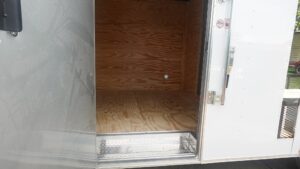 8.5′ x 20′ White V-Nose Hybrid Enclosed Trailer – Dual 7K Axles - Image 16