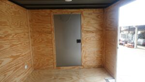 8.5′ x 20′ White V-Nose Hybrid Enclosed Trailer – Dual 7K Axles - Image 19