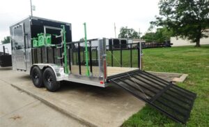 7×20 Black Hybrid Enclosed Trailer ATP Floor (2) 7K Axles - Image 9