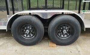 7×20 Black Hybrid Enclosed Trailer ATP Floor (2) 7K Axles - Image 14
