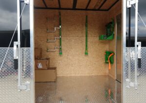 7×20 Black Hybrid Enclosed Trailer ATP Floor (2) 7K Axles - Image 20