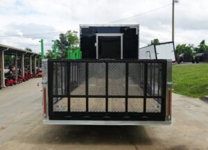 7×20 Black Hybrid Enclosed Trailer ATP Floor (2) 7K Axles - Image 11