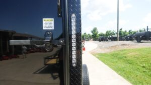 6×12 Enclosed Trailer Black V-Nose Blackout Package 3,500lb Axle Storage - Image 9