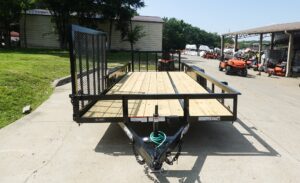 7×20 Dovetail Utility Trailer with Side Gate (2) 3,500lb Axles 7K GVWR - Image 2