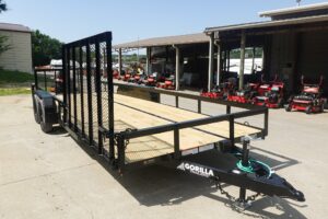 7×20 Dovetail Utility Trailer with Side Gate (2) 3,500lb Axles 7K GVWR - Image 4