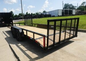 7×20 Dovetail Utility Trailer with Side Gate (2) 3,500lb Axles 7K GVWR - Image 7