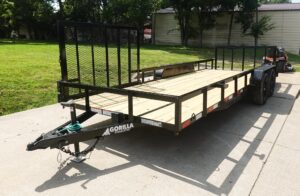 7×20 Dovetail Utility Trailer with Side Gate (2) 3,500lb Axles 7K GVWR - Image 9