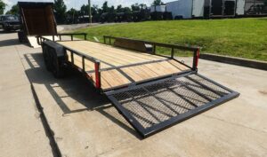 7×20 Dovetail Utility Trailer with Side Gate (2) 3,500lb Axles 7K GVWR - Image 10