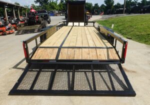 7×20 Dovetail Utility Trailer with Side Gate (2) 3,500lb Axles 7K GVWR - Image 11
