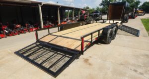 7×20 Dovetail Utility Trailer with Side Gate (2) 3,500lb Axles 7K GVWR - Image 12