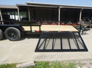 7×20 Dovetail Utility Trailer with Side Gate (2) 3,500lb Axles 7K GVWR - Image 15