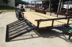 7×20 Dovetail Utility Trailer with Side Gate (2) 3,500lb Axles 7K GVWR - Image 16
