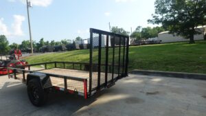 6.4×12 Straight Deck Utility Trailer 3,500lb Axles Tall Gate - Image 9