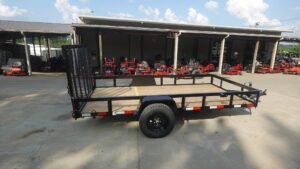 6.4×12 Straight Deck Utility Trailer 3,500lb Axles Tall Gate - Image 3