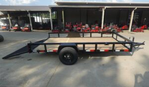 6.4×12 Straight Deck Utility Trailer 3,500lb Axles Tall Gate - Image 5