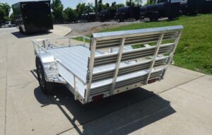 5′ x 10′ Aluminum Utility Trailer W Gate and Mag Wheels 3500lb Axle - Image 7