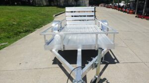 5′ x 10′ Aluminum Utility Trailer W Gate and Mag Wheels 3500lb Axle - Image 4
