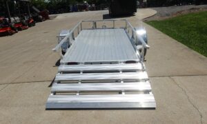 5′ x 10′ Aluminum Utility Trailer W Gate and Mag Wheels 3500lb Axle - Image 9